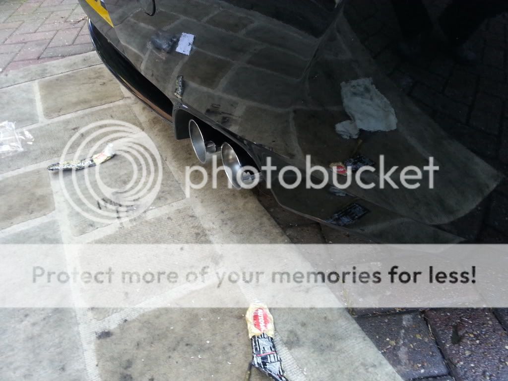 polishing exhaust tips. Detailing World Forum